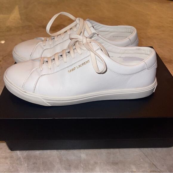 SAINT LAURENT ANDY SNEAKERS IN LEATHER 39 - Picture 9 of 16